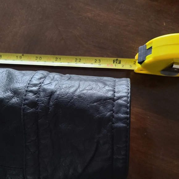 Weekend Max Mara black leather jacket Women's sz.8 - Picture 15 of 16